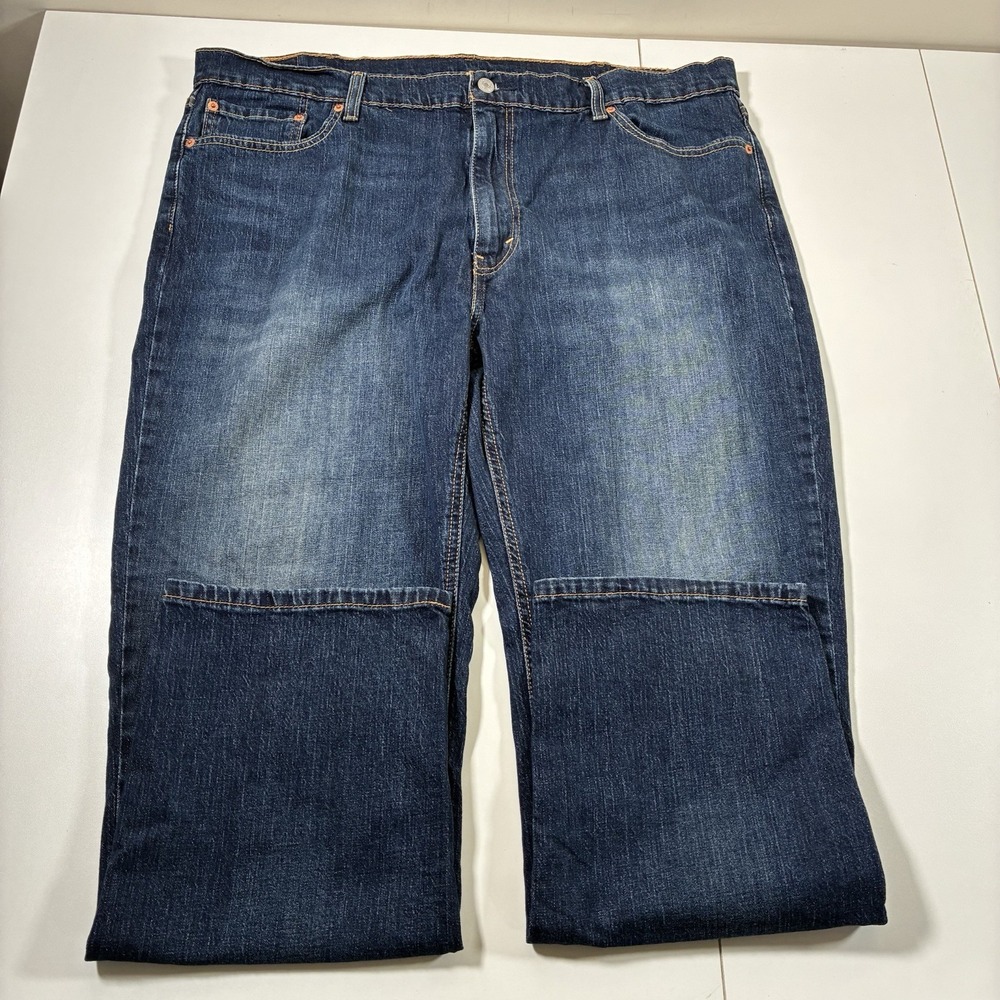 Levi's 541 Jeans 42x30 Athletic Taper Blue Faded Whisker USA Cowboy (Tag 42x32) - Picture 3 of 10